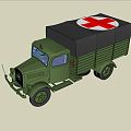 Modern Military Vehicle Military Green Leather Vehicle 3d model