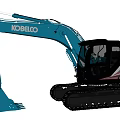 KOBELCO Blue Tracked Excavator Functional Vehicle With Heavy Duty Construction Features