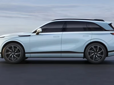 Sleek Modern SUV Car Exterior With Streamlined Body Black Wheels And Roof Rails 3d model
