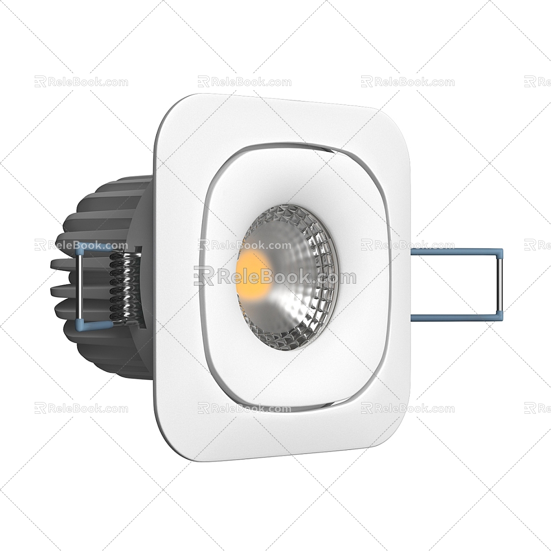 Simple downlight spotlight 3d model