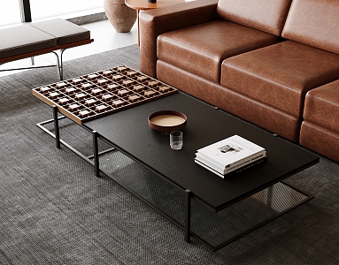 Coffee table living room coffee table 3d model