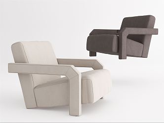 Modern Single Sofa Chair 3d model