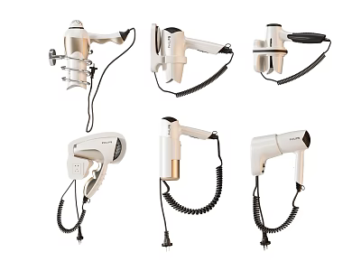 Different Types Of Electric Hair Dryers For Daily Use 3d model