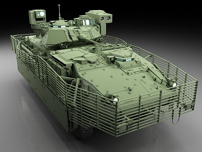 Canadian armored vehicle Stryker A1 wheeled fighting vehicle armored personnel carrier infantry fighting vehicle 3d model