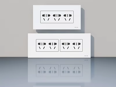 Minimalist Hinged Door Design Illustrations With Single And Double Panel Diagrams 3d model