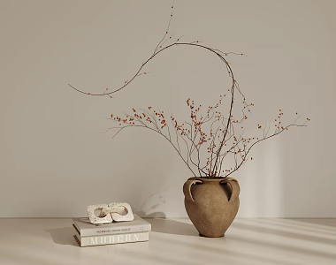 potted plant ornaments 3d model