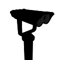 Durable Silver Telescopic Binoculars Mounted On Metal Stand For Outdoor Viewing