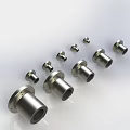 Industrial Metal Pipe Fittings in Various Sizes with Cylindrical Design and Holes