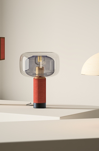 New Chinese style table lamp combination 3d model