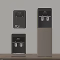 Modern Instant Hot Water Dispensers With Digital Display And Water Outlets In Black And Beige