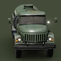 Military Green Tanker Truck Functional Design