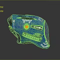 Weapon Gear Blue Tactical Helmet With PRO Logo Yellow Dots Black Components And Reflective Surface