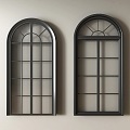 French windows retro windows casement windows windows glass windows doors and windows 3d model