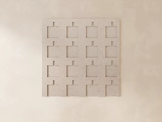Modern carved plaster line carved components 3d model