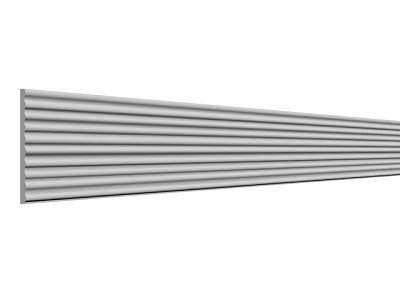 Plaster Cornice With Striped Linear Design For Modern Interior Home Decoration 3d model