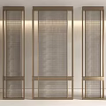 Modern Elegant Room Dividers In Interior Design With Metal Frames And Grid Panels