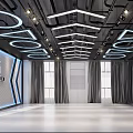 MG Fitness Gym Studio Modern Interior With Spacious Lighting And Workout Space