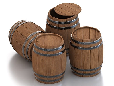 Wine Barrel Wooden Barrel Wine Barrel Wine Barrel model