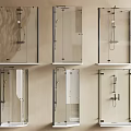 Different Styles of Modern Shower Heads for Bathroom Display with Sleek Designs