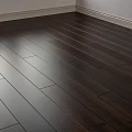 Dark Polished Hardwood Floor With Clear Grain And Modern Elegant Look