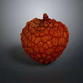 Fresh Red Lychee Fruit With Textured Skin Juicy Ripe Organic Healthy Tropical Snack