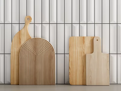 modern chopping board kitchenware chopping board 3d model