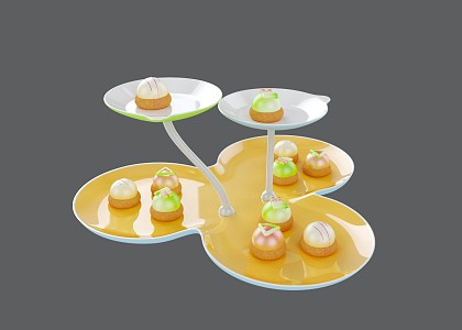 Modern Food 3d model