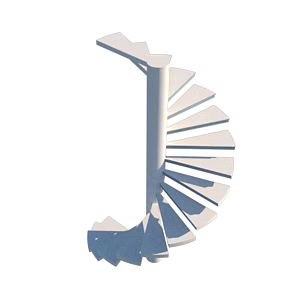 modern revolving staircase revolving staircase single ladder 3d model