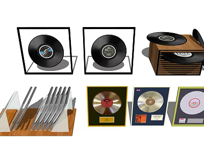 Modern vinyl record 3d model Modern vinyl record 3d model