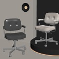 Modern Office Chair Training Chair Dining Chair Single Chair 3d model