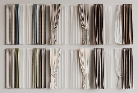 Modern Curtains 3d model