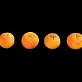 Fresh Ripe Oranges Arranged In A Straight Row On Black Background