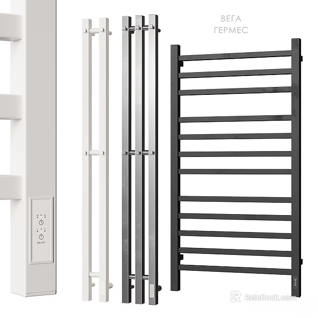 Modern Bathroom Accessories Towel Rails With Sleek Design And Multiple Color Options 3d model 