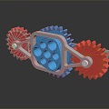 gear large gear small gear cast iron gear internal gear external gear bevel gear 3d model