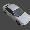 Sleek White Car Design Featuring Front Headlights Alloy Wheels And Smooth Body Lines