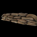 Durable Stacked Brown Canvas Sandbags Sports Equipment For Fitness Training Sessions