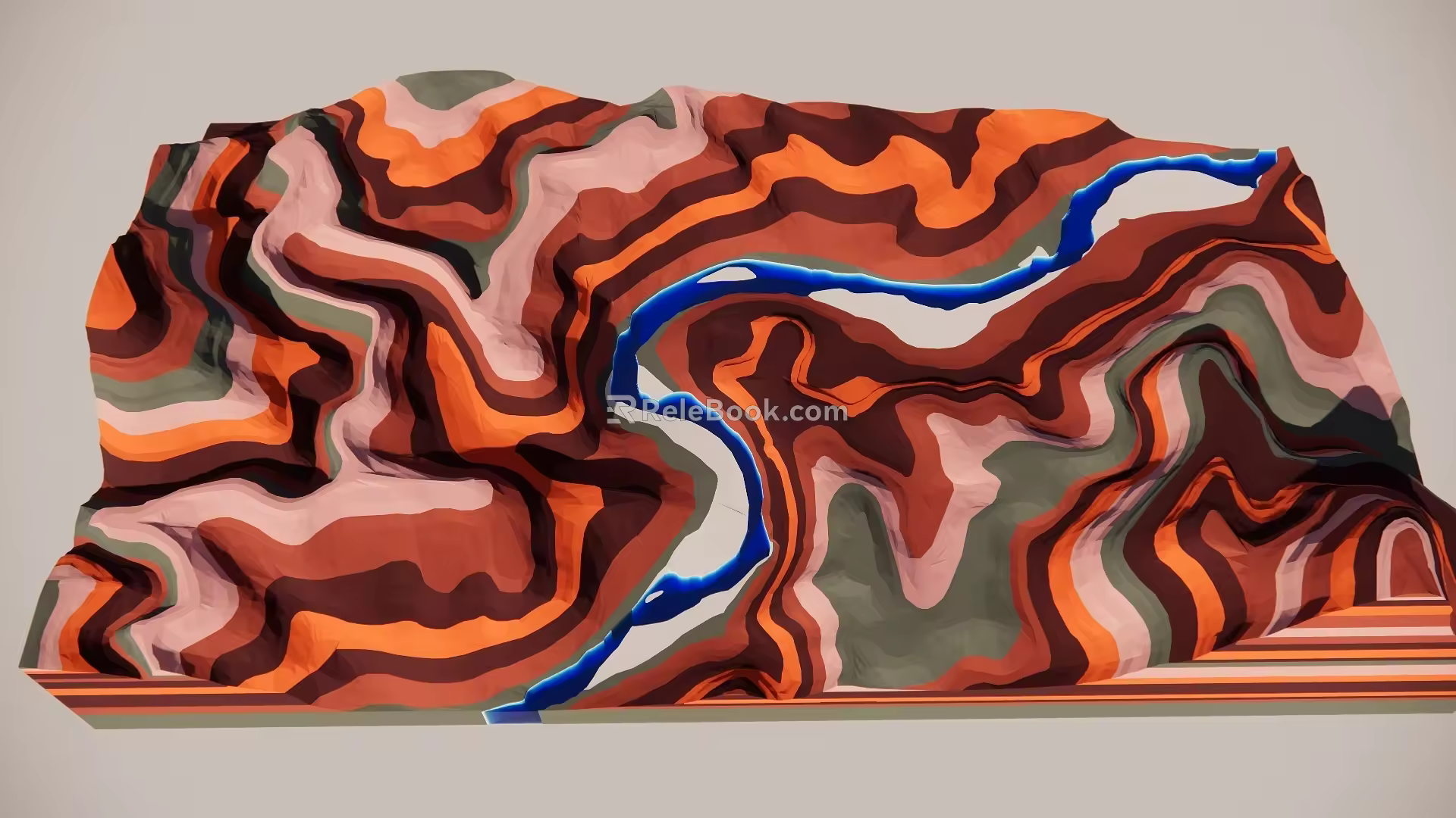 Grand Canyon partial sand table 3d model