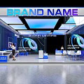 Modern Science and Technology Exhibition Technology Booth 3d model