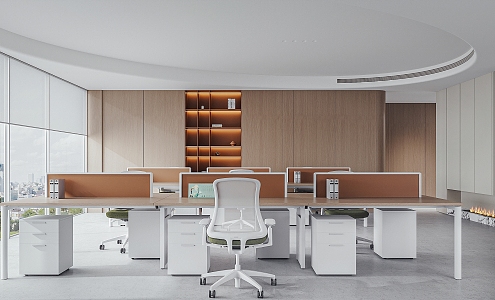 Open office area 3d model