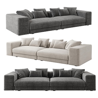 Three-seat sofa 3d model