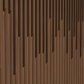 Wooden Slat Background Wall With Built in Lighting And Modern Vertical Design