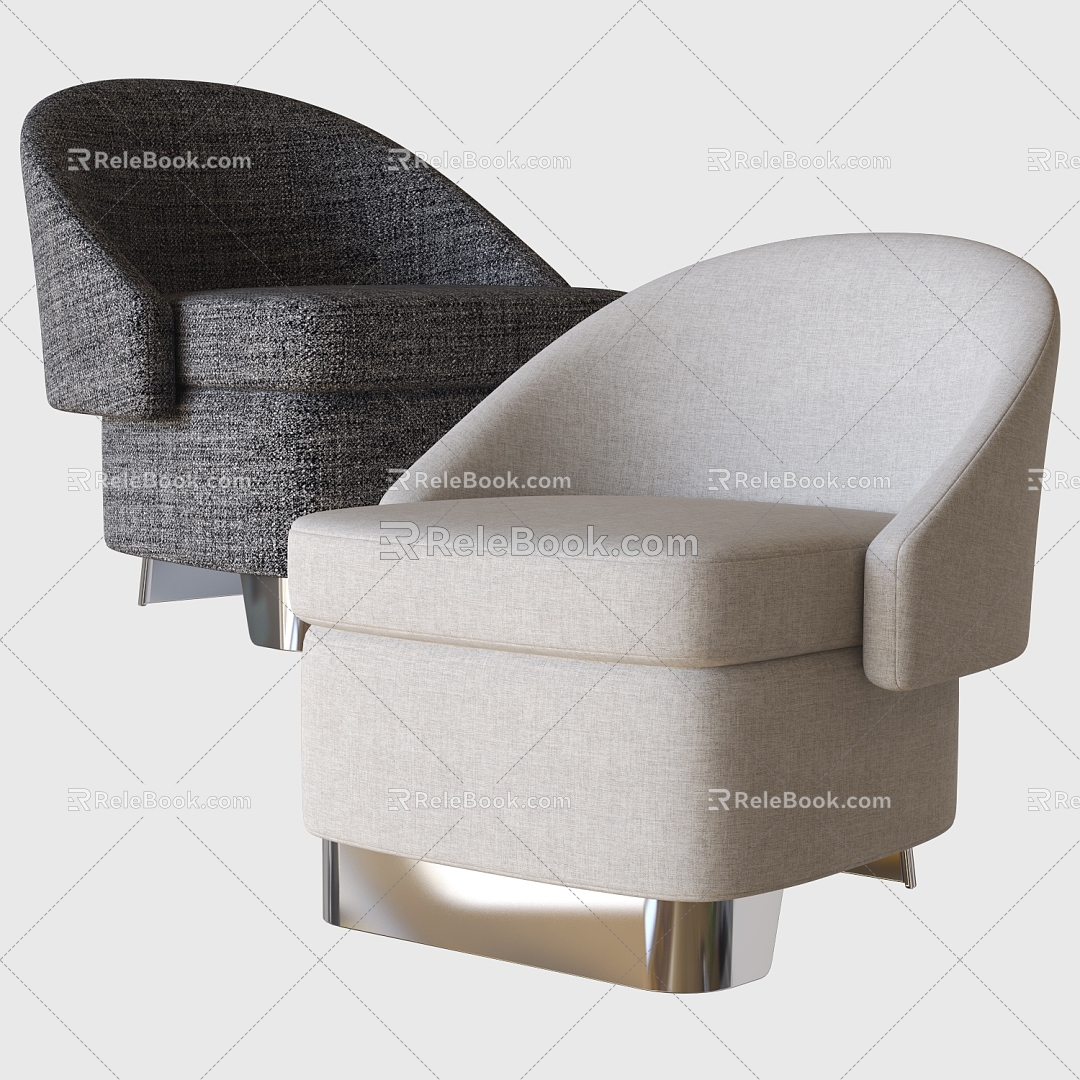 Sofa Single Sofa Seat Casual Sofa Single Chair 3d model