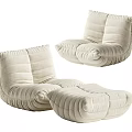 Modern Lazy Sofa Caterpillar Single Sofa 3d model