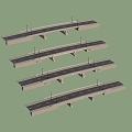 Chinese-style bridge simply supported beam Su-style bridge small bridge two-lane bridge 3d model