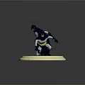 Two Dynamic Posed Batman Action Figurines On Light Colored Display Base