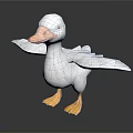 Modern Duck Cartoon Duck Animation Duck 3d model