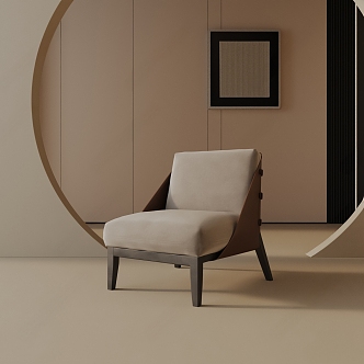 Modern Leisure Chair Leisure Chair 3d model