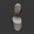 Elegant Rose Gold Open Toe Stiletto Heels With Ankle Strap And Smooth Satin Finish