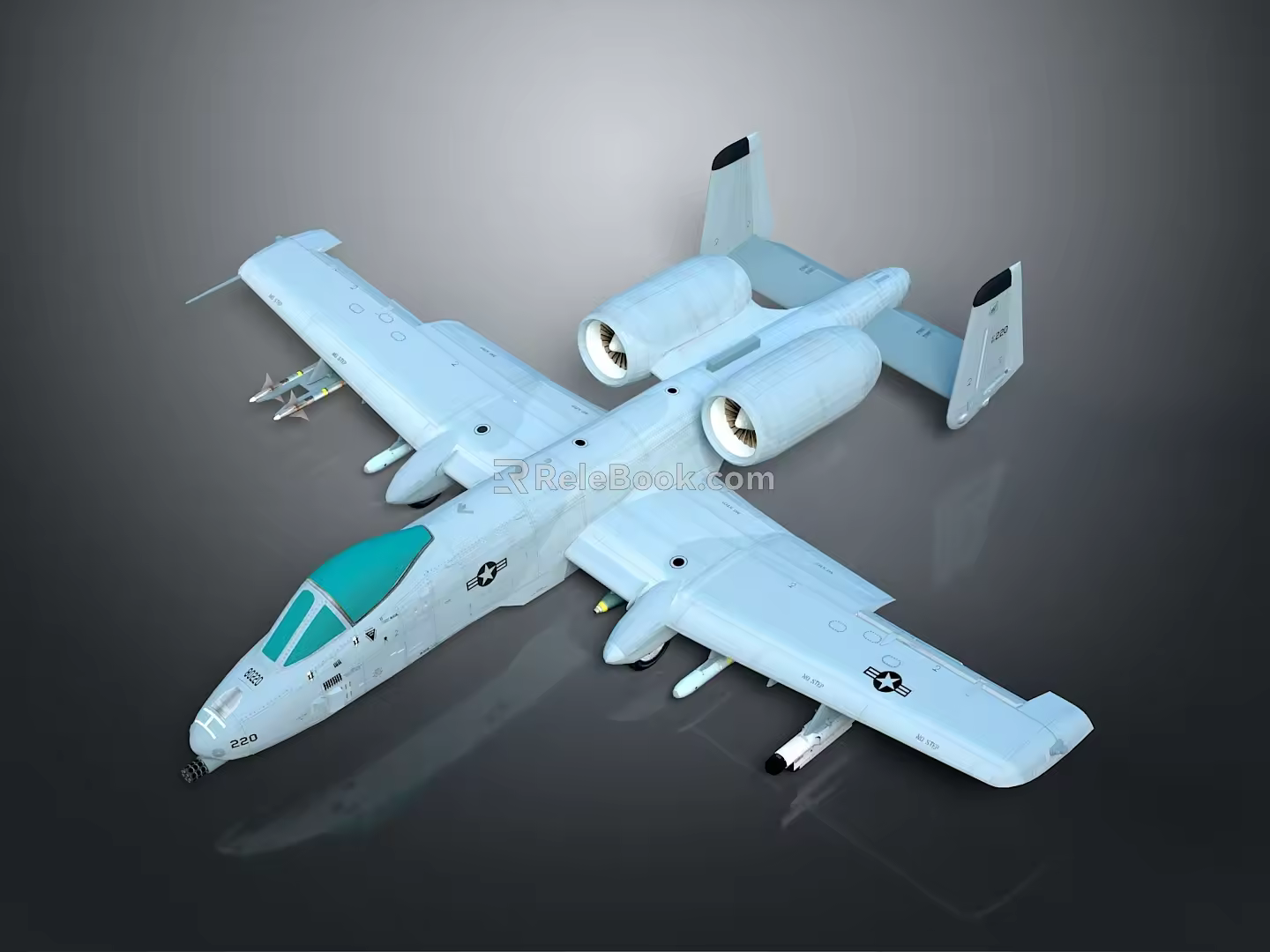 Modern Fighter Next Generation Aircraft 3d model