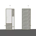 Modern Room Dividers With Stylish Patterns And Textured Designs For Interior 3d model